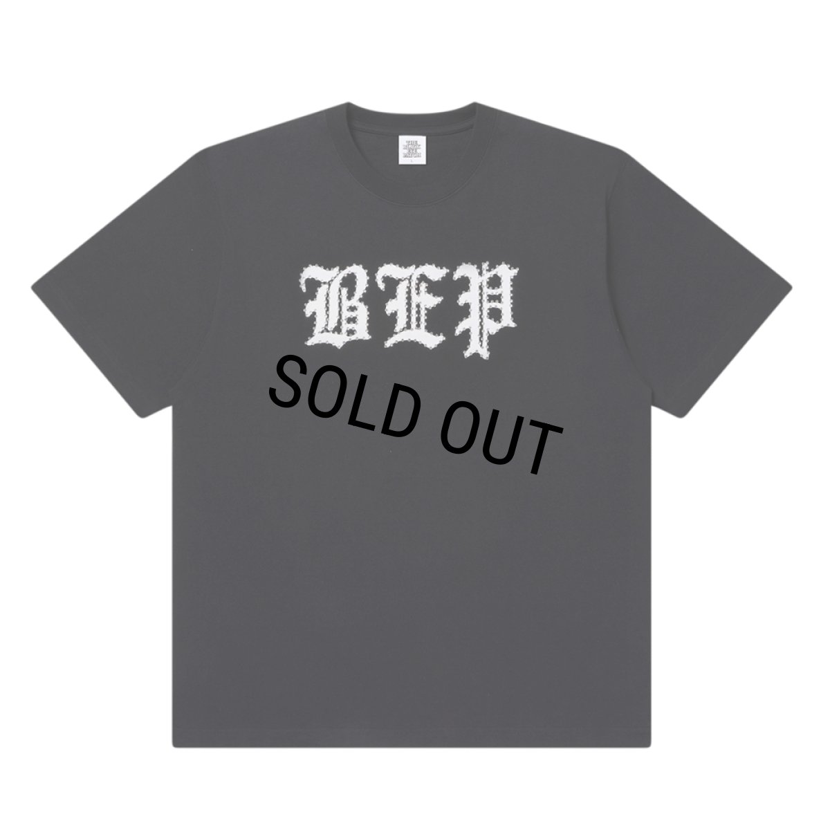 画像1: BlackEyePatch/RHINESTONE 3 LETTER OE TEE（WASHED BLACK） (1)