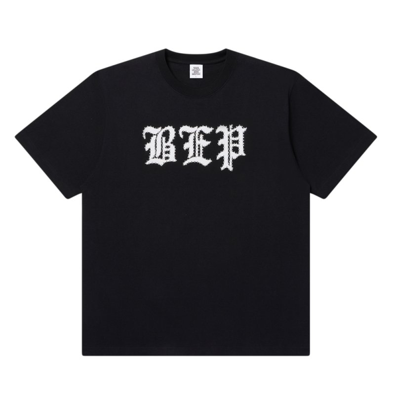 画像1: BlackEyePatch/RHINESTONE 3 LETTER OE TEE（WASHED BLACK）