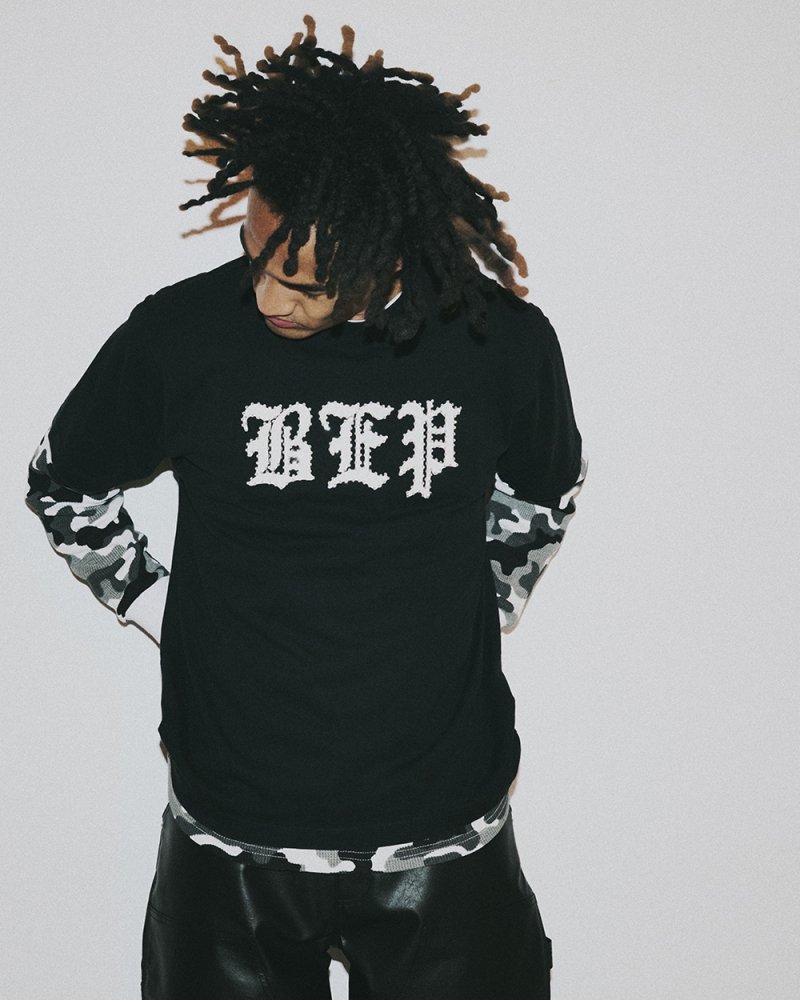 画像3: BlackEyePatch/RHINESTONE 3 LETTER OE TEE（WASHED BLACK）