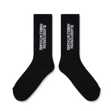 画像3: BlackEyePatch/3 LETTER OE SOCKS（BLACK） (3)