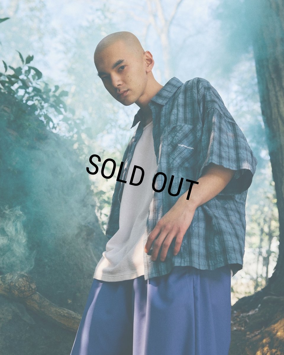 画像10: 【30%OFF】TIGHTBOOTH/PLAID S/S SHIRT（Sax）［チェックシャツ-26春夏］ (10)