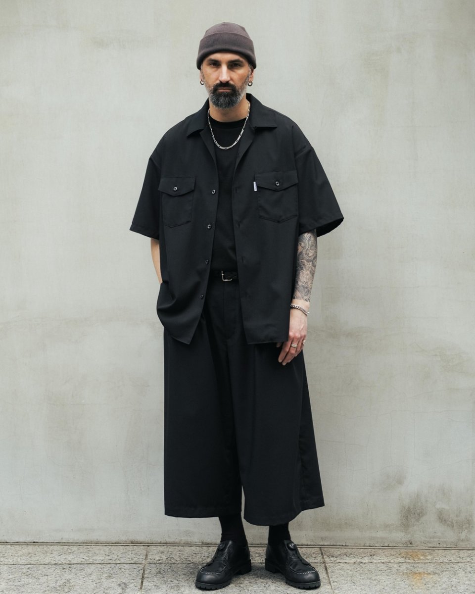 画像5: COOTIE PRODUCTIONS/T/W S/S Scout Shirt（Black）［T/Wスカウトシャツ-26春夏］ (5)