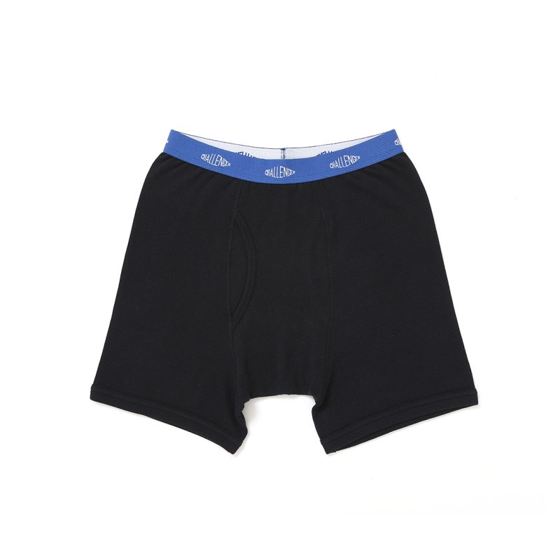画像1: CHALLENGER/BOXER SHORTS（BLACK）［ボクサーショーツ-26秋冬］