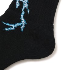 画像4: CHALLENGER/THUNDER SOCKS（BLACK）［サンダーソックス-26秋冬］ (4)