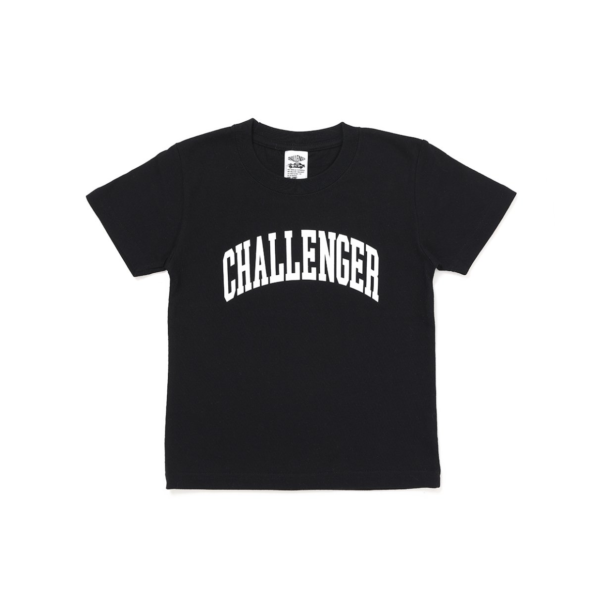 画像1: CHALLENGER/KIDS COLLEGE TEE（BLACK）［キッズ用カレッジT-26秋冬］ (1)
