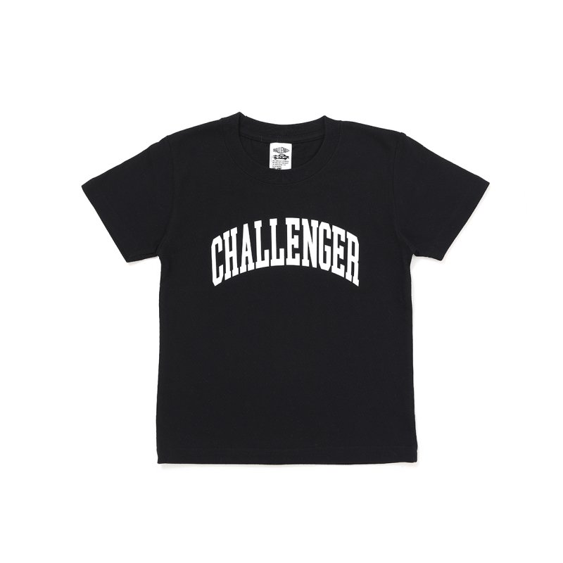 画像1: CHALLENGER/KIDS COLLEGE TEE（BLACK）［キッズ用カレッジT-26秋冬］