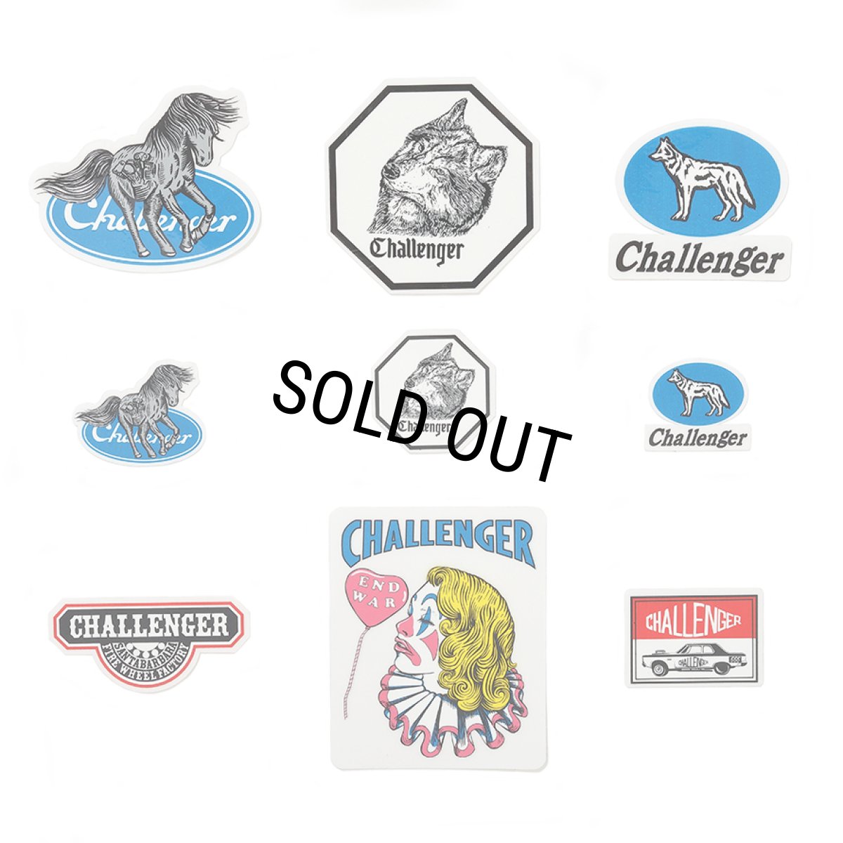 画像1: CHALLENGER/STICKER SET（9枚set）［ステッカーセット-26秋冬］ (1)