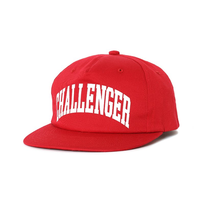 画像1: CHALLENGER/COLLEGE CAP（RED）［カレッジキャップ-26秋冬］