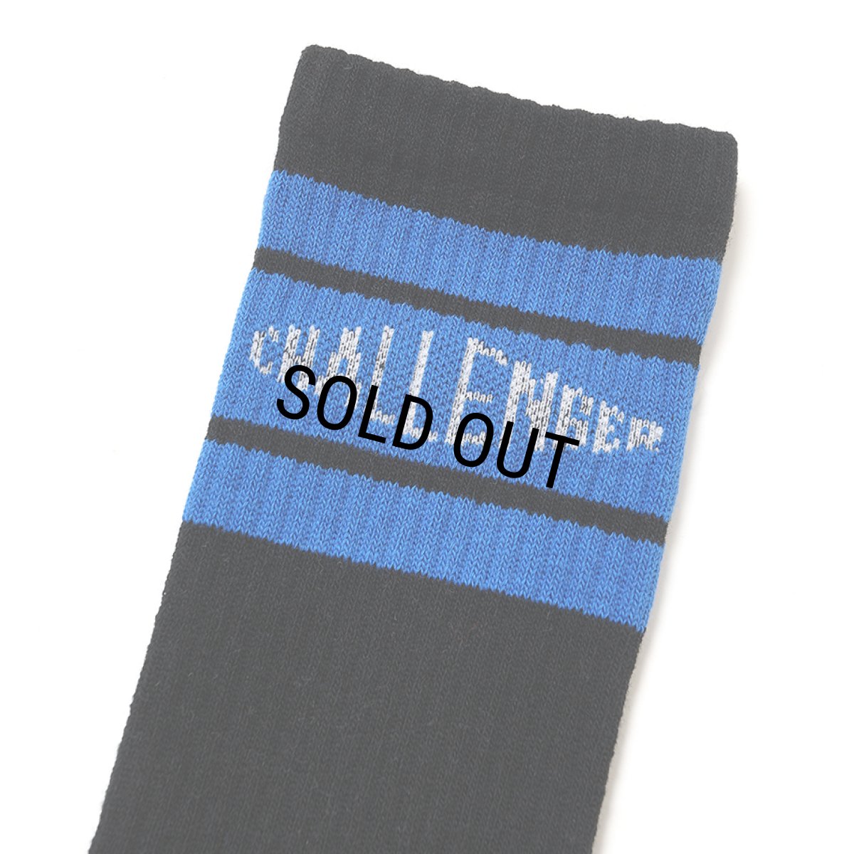 画像2: CHALLENGER/LINE SOCKS（BLACK）［ラインソックス-26秋冬］ (2)