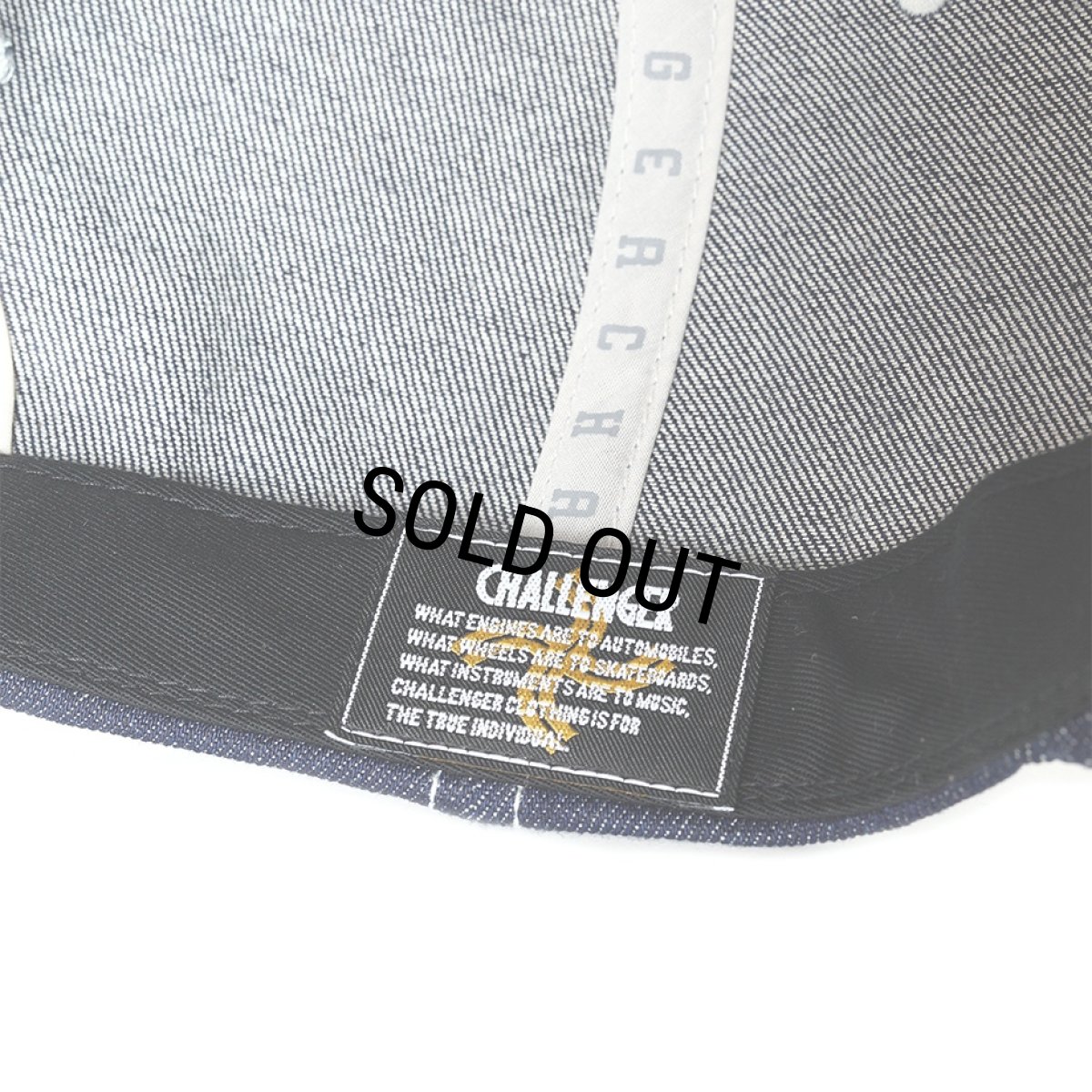 画像6: CHALLENGER/DENIM C PATCH CAP（INDIGO）［デニム"C"パッチキャップ-26秋冬］ (6)