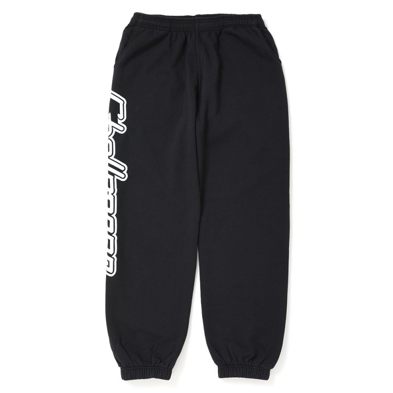 画像1: CHALLENGER/SWEAT PANTS（BLACK）［スウェットパンツ-26秋冬］