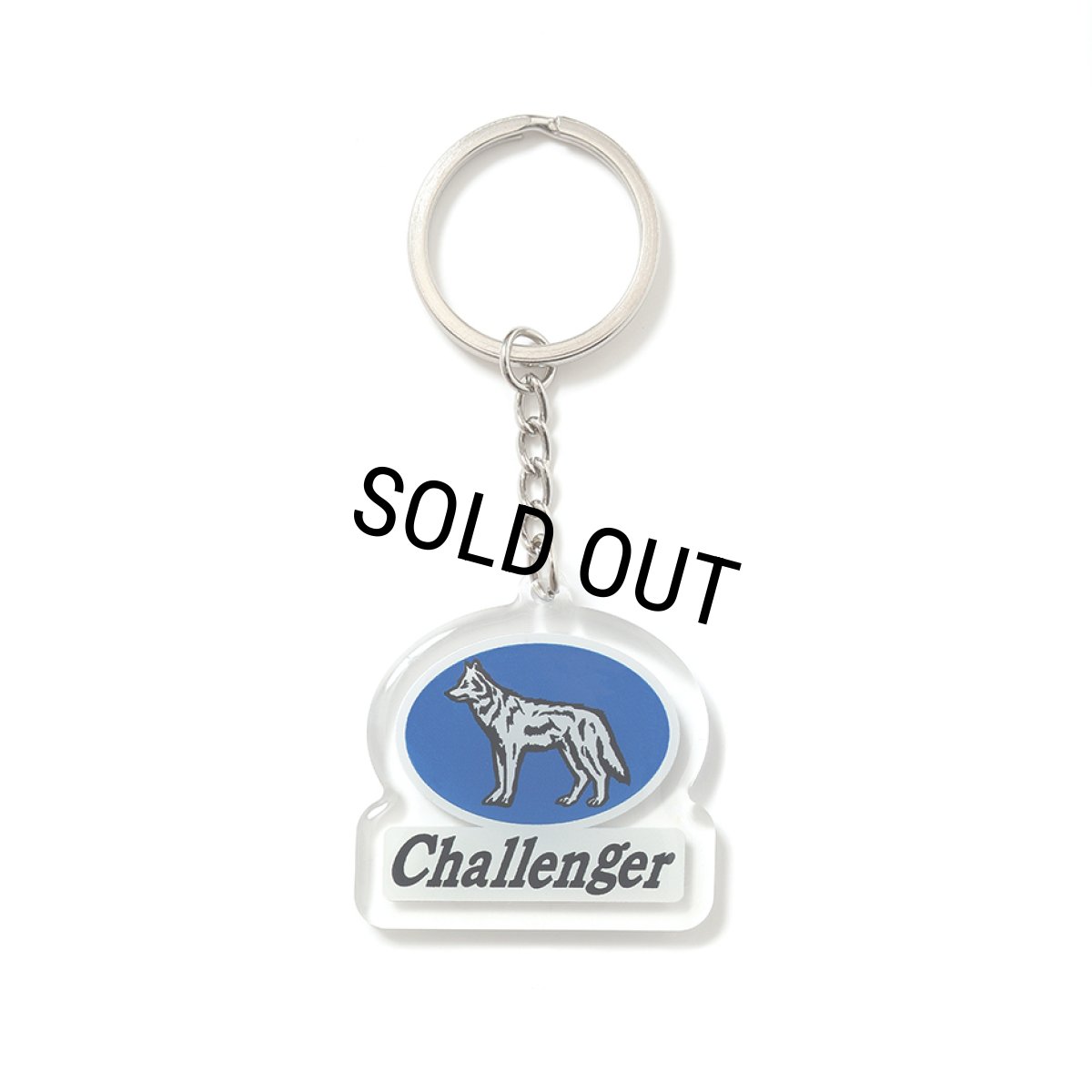 画像1: CHALLENGER/WOLF KEY RING（CLEAR）［ウルフキーリング-26秋冬］ (1)