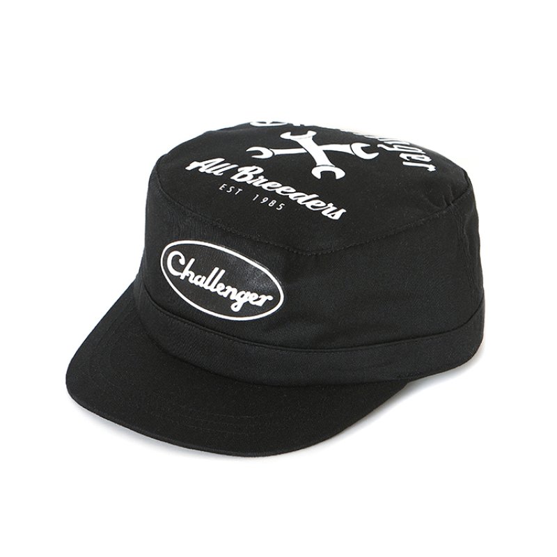 画像1: CHALLENGER/WORK CAP（BLACK）［ワークキャップ-26秋冬］