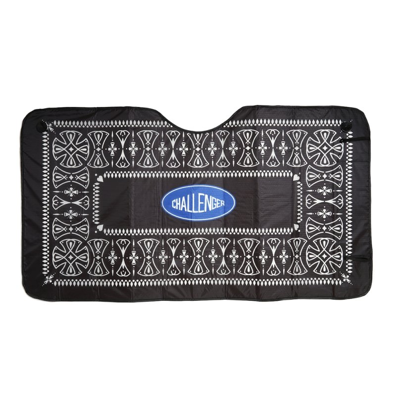 画像1: CHALLENGER/BANDANA SUNSHADE（BLACK）［バンダナサンシェード-26秋冬］
