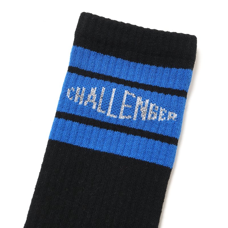 画像2: CHALLENGER/LINE SOCKS（BLACK）［ラインソックス-26秋冬］