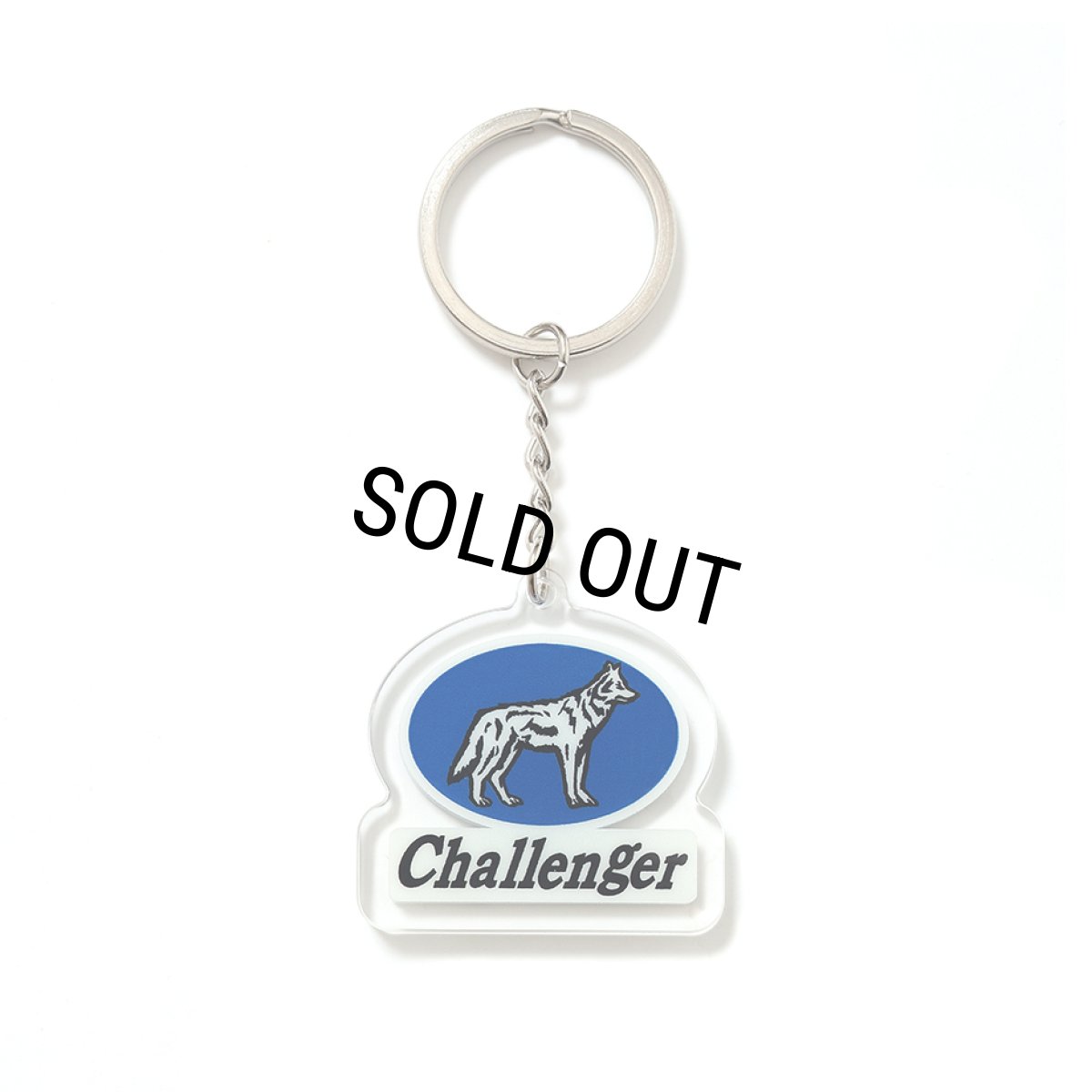 画像2: CHALLENGER/WOLF KEY RING（CLEAR）［ウルフキーリング-26秋冬］ (2)