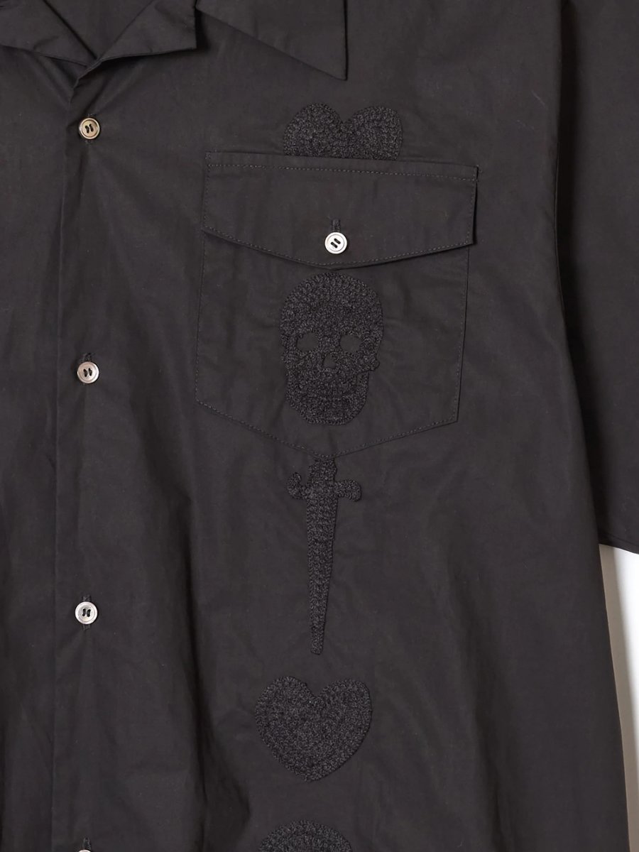 画像3: BUENA VISTA/Guayabera s/s shirt（BLACK）［キューバシャツ-26春夏］ (3)