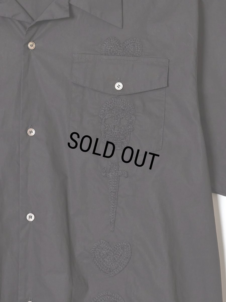 画像3: 【30%OFF】BUENA VISTA/Guayabera s/s shirt（BLACK）［キューバシャツ-26春夏］ (3)
