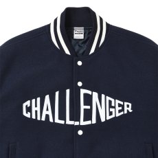 画像4: CHALLENGER/LOGO MELTON STADIUM JACKET（NAVY）［ロゴメルトンスタジャン-26秋冬］ (4)