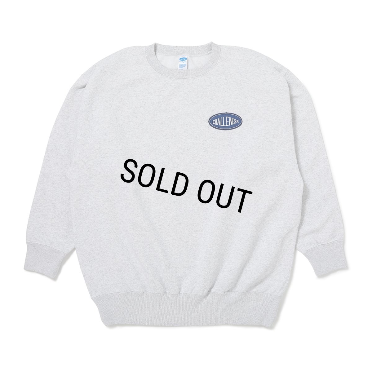 画像1: CHALLENGER/C/N LOGO PATCH SWEAT（GRAY）［ロゴパッチスウェット-26秋冬］ (1)