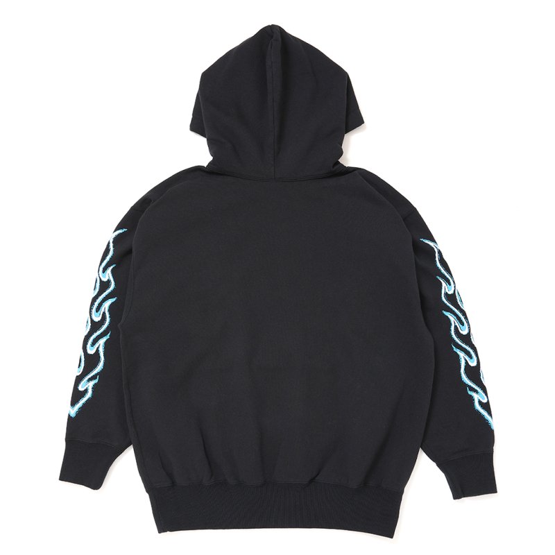 画像2: CHALLENGER/FLAME HOODIE（BLACK）［フレイムフーディー-26秋冬］