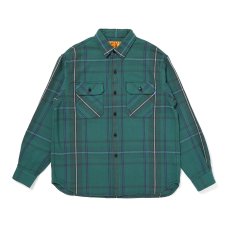 画像1: CHALLENGER/CLASSIC PLAID SHIRT（GREEN）［クラシックチェックシャツ-26秋冬］ (1)
