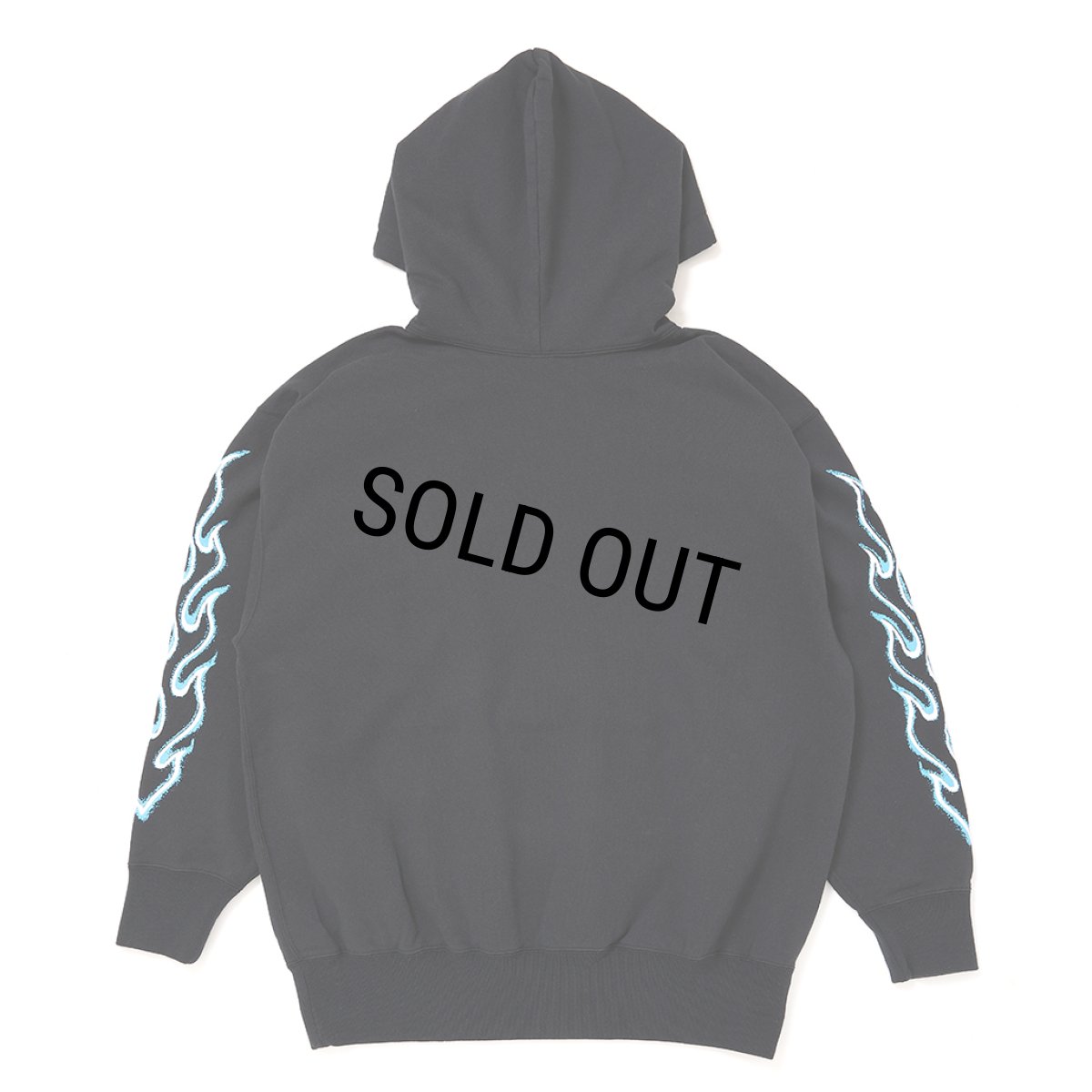 画像2: CHALLENGER/FLAME HOODIE（BLACK）［フレイムフーディー-26秋冬］ (2)