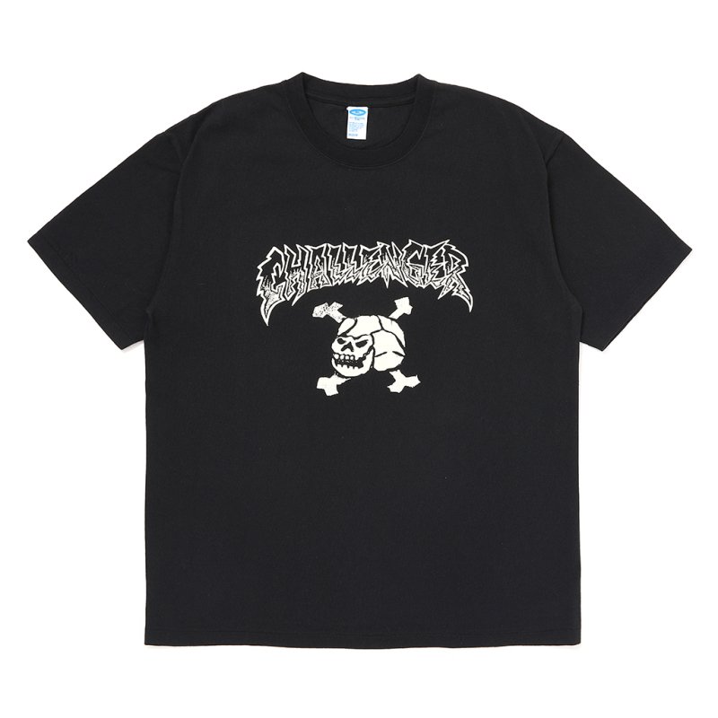 画像1: CHALLENGER/SKULL TEE（BLACK）［スカルT-26秋冬］