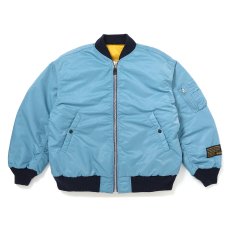 画像1: CHALLENGER/REVERSIBLE MA-1 JACKET（BLUE GRAY/YELLOW）［リバーシブルMA-1 JKT-26秋冬］ (1)