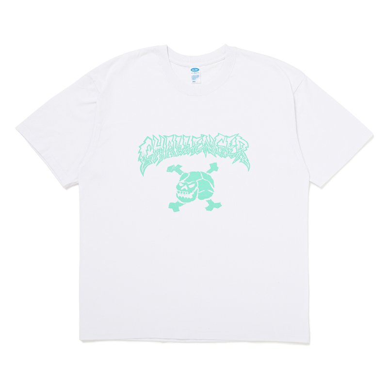 画像1: CHALLENGER/SKULL TEE（WHITE）［スカルT-26秋冬］