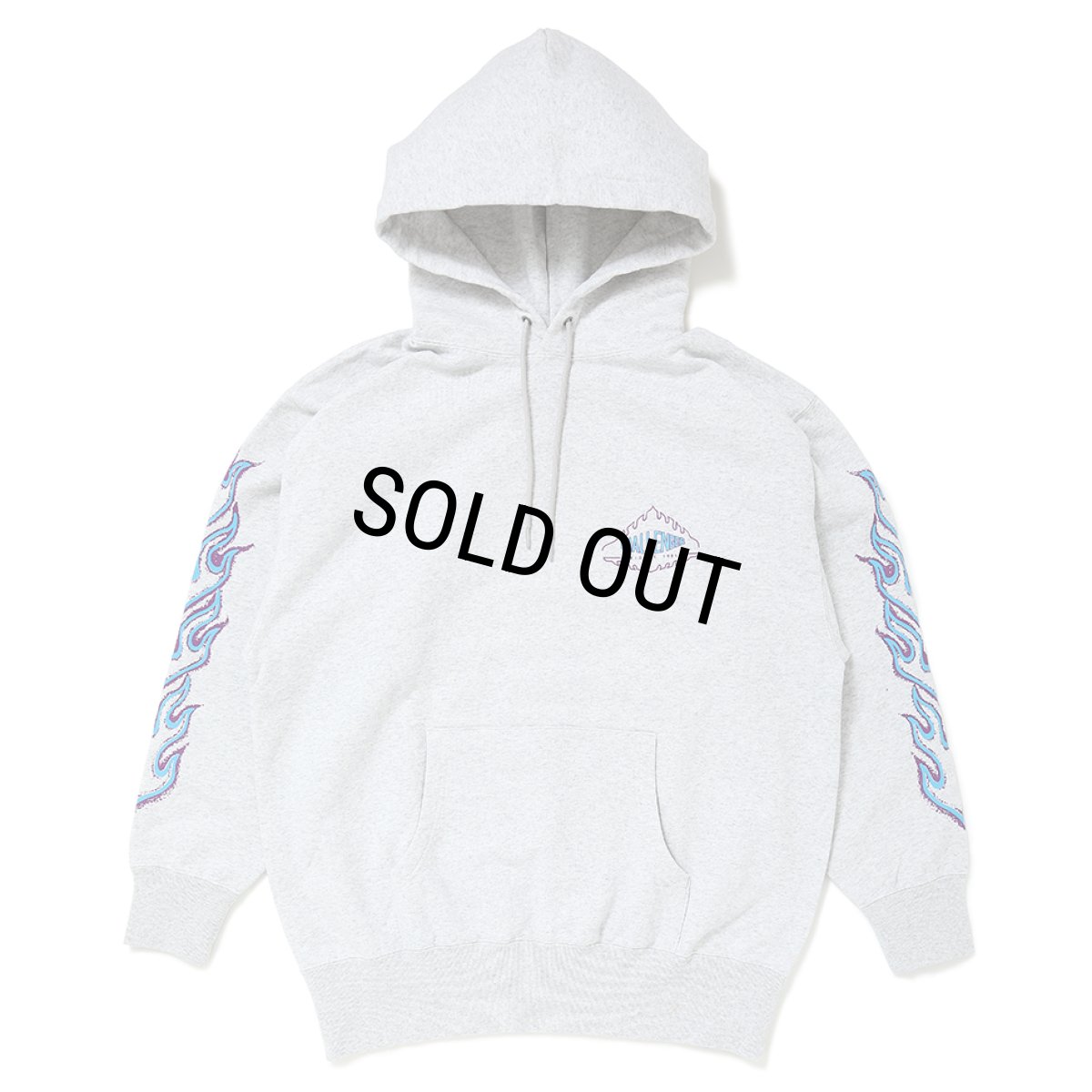 画像1: CHALLENGER/FLAME HOODIE（GRAY）［フレイムフーディー-26秋冬］ (1)