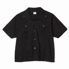画像1: BUENA VISTA/Guayabera s/s shirt（BLACK）［キューバシャツ-26春夏］ (1)