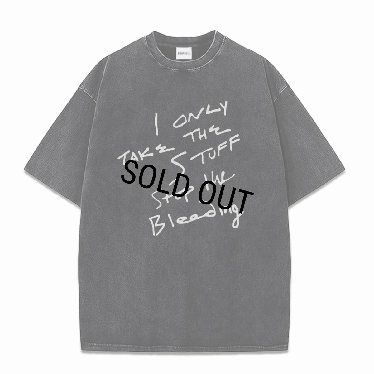 画像1: 【30%OFF】BUENA VISTA/I only pigment tee（CHARCOAL GRAY）［ピグメントT-26春夏］ (1)