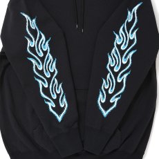 画像3: CHALLENGER/FLAME HOODIE（BLACK）［フレイムフーディー-26秋冬］ (3)