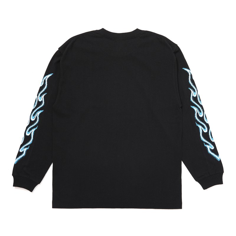 画像2: CHALLENGER/L/S FLAME TEE（BLACK）［フレイム長袖T-26秋冬］