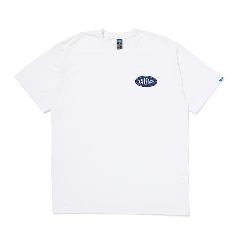 画像1: CHALLENGER/LOGO PATCH TEE（WHITE）［ロゴパッチT-26秋冬］