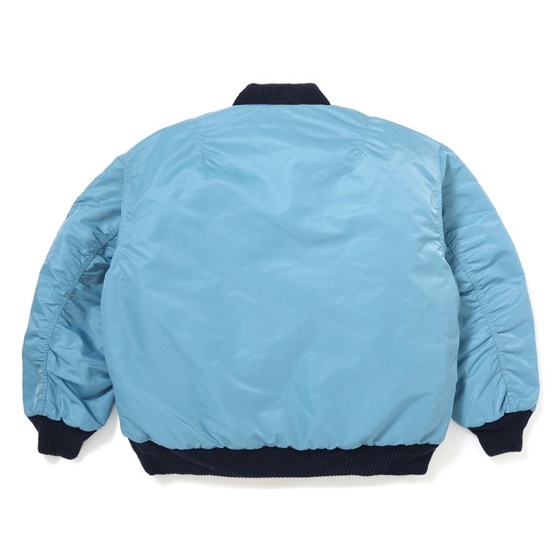 画像2: CHALLENGER/REVERSIBLE MA-1 JACKET（BLUE GRAY/YELLOW）［リバーシブルMA-1 JKT-26秋冬］