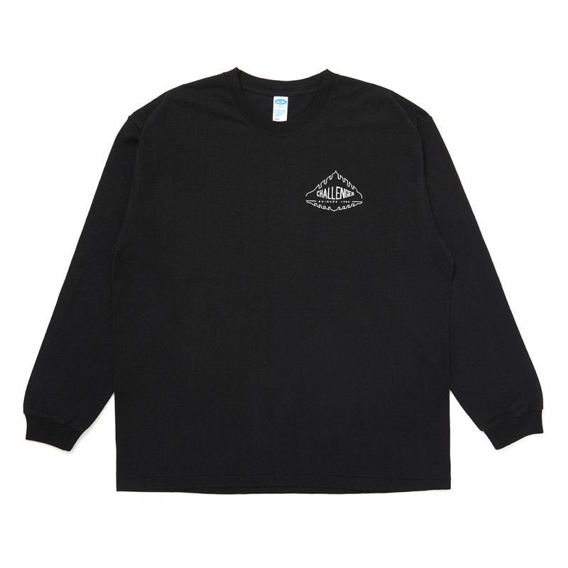 画像1: CHALLENGER/L/S SNAKE TEE（BLACK）［スネーク長袖T-26秋冬］