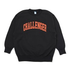 画像1: CHALLENGER/COLLEGE C/N SWEAT（BLACK）［カレッジスウェット-26秋冬］ (1)