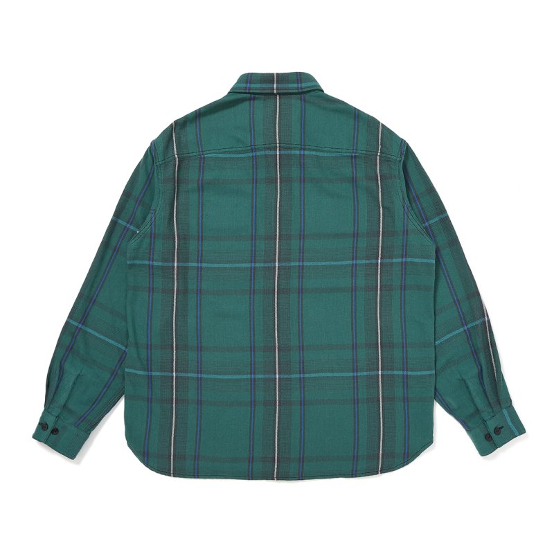 画像2: CHALLENGER/CLASSIC PLAID SHIRT（GREEN）［クラシックチェックシャツ-26秋冬］
