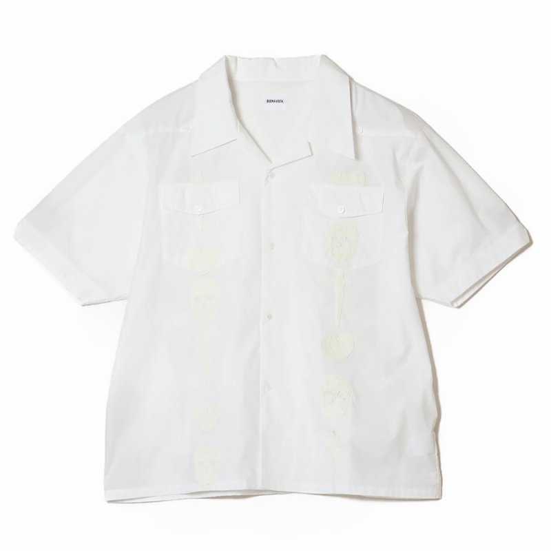 画像1: BUENA VISTA/Guayabera s/s shirt（OFF WHITE）［キューバシャツ-26春夏］