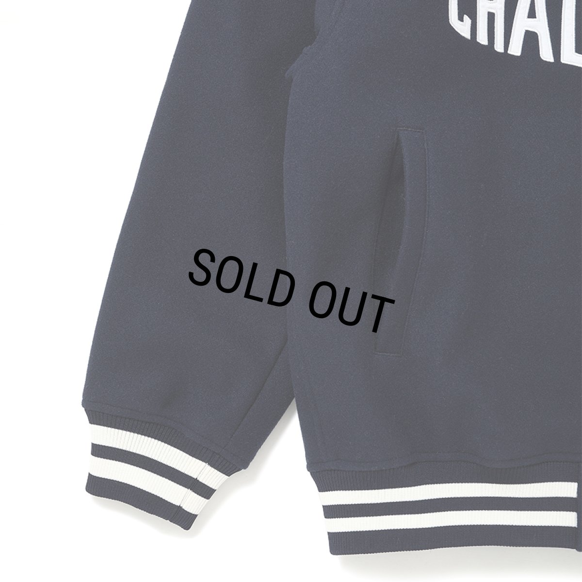 画像5: CHALLENGER/LOGO MELTON STADIUM JACKET（NAVY）［ロゴメルトンスタジャン-26秋冬］ (5)