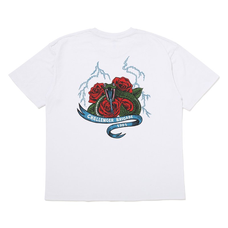 画像2: CHALLENGER/SNAKE TEE（WHITE）［スネークT-26秋冬］