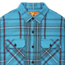 画像3: CHALLENGER/CLASSIC PLAID SHIRT（TURQUOISE）［クラシックチェックシャツ-26秋冬］ (3)