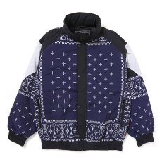 画像2: CHALLENGER/BANDANA 80'S JACKET（NAVY）［バンダナ80'S JKT-25秋冬］ (2)