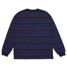 画像2: CHALLENGER/L/S AUTHENTIC BORDER TEE（NAVY）［オーセンティックボーダー長袖T-26秋冬］ (2)