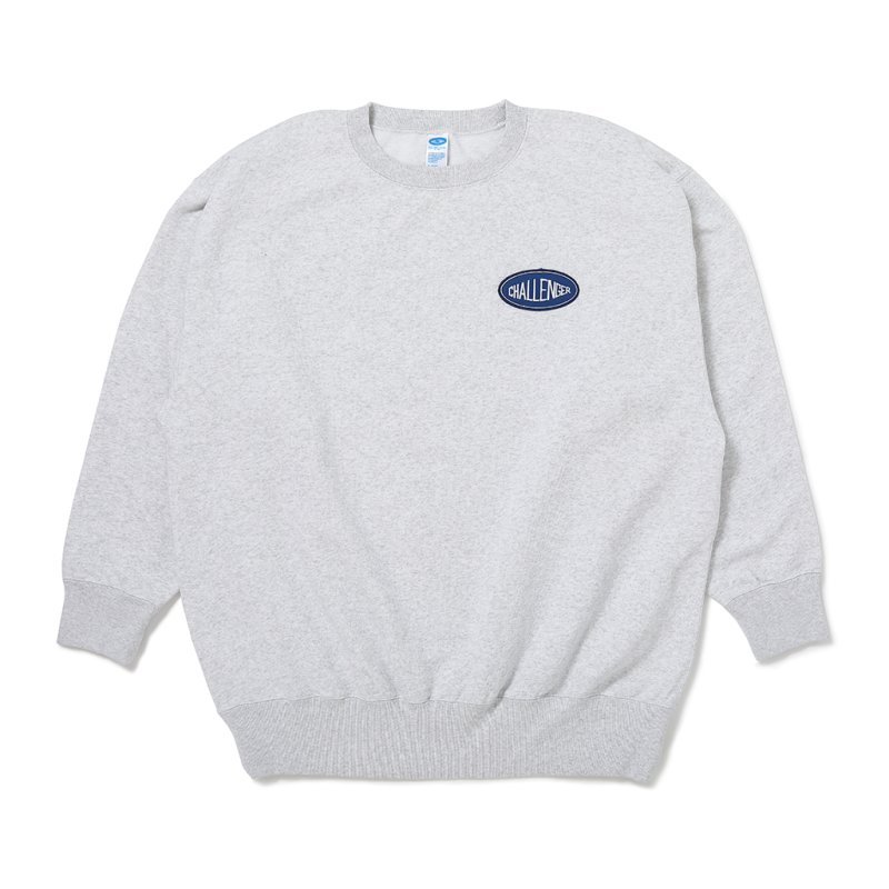 画像1: CHALLENGER/C/N LOGO PATCH SWEAT（GRAY）［ロゴパッチスウェット-26秋冬］