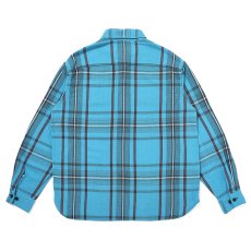 画像2: CHALLENGER/CLASSIC PLAID SHIRT（TURQUOISE）［クラシックチェックシャツ-26秋冬］ (2)