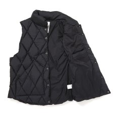 画像3: CHALLENGER/QUILTING DOWN VEST（BLACK）［キルティングダウンベスト-26秋冬］ (3)
