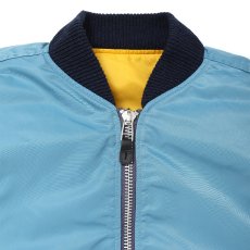 画像3: CHALLENGER/REVERSIBLE MA-1 JACKET（BLUE GRAY/YELLOW）［リバーシブルMA-1 JKT-26秋冬］ (3)